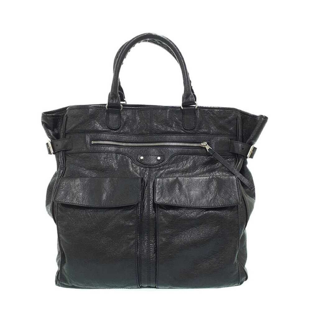 Balenciaga Pocket Bag Cube Shoulder black distressed leather - Picture 2 of 9